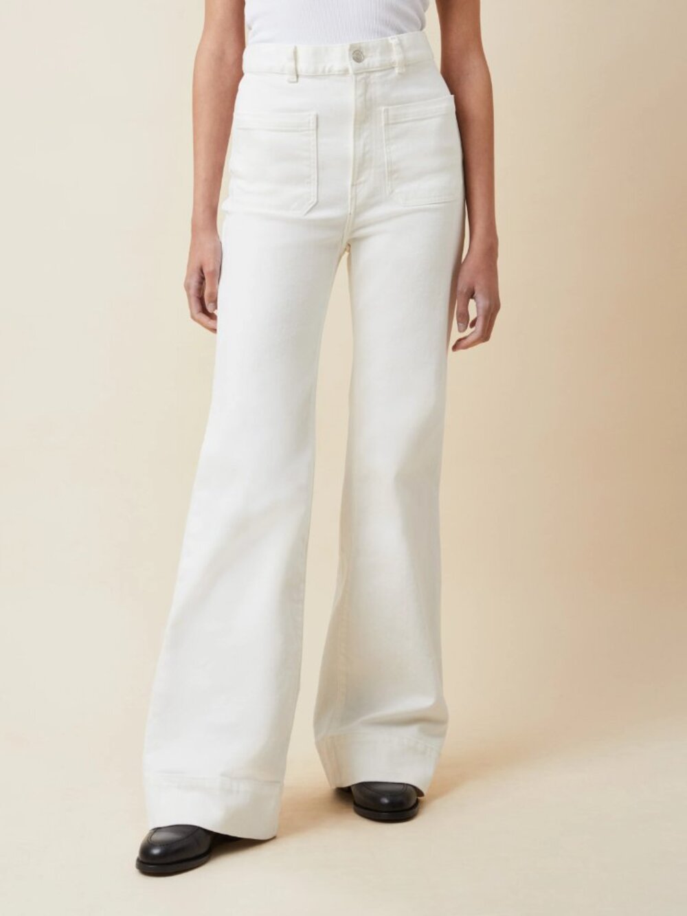 Jeanerica St Monica Natural White Size 27 Waist 32 Length
